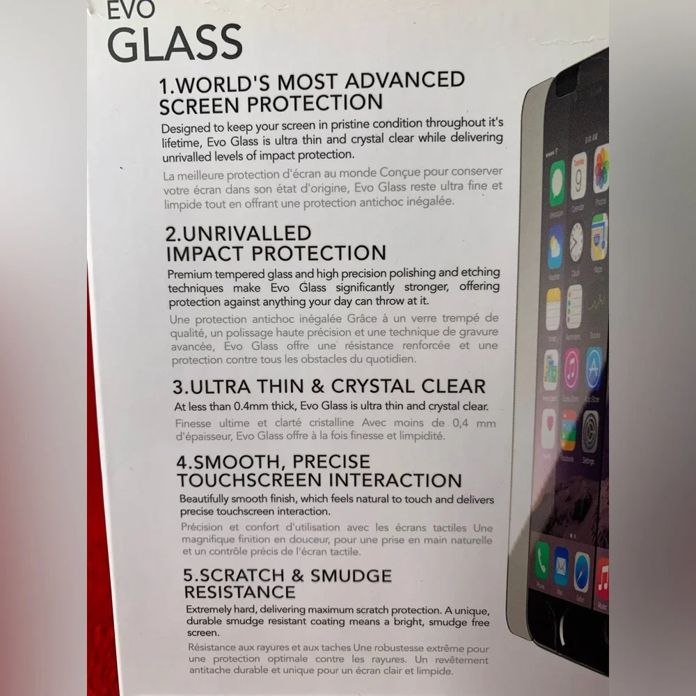 3/$20 Tech 21 Evo Glass Impact Resist Tough Screen Protector Cel iPhone 6 & 6s